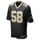 Men's New Orleans Saints Anfernee Orji Nike  Black Team Game Jersey