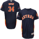 Houston Astros #34 Nolan Ryan Navy Blue Flexbase Collection 2017 World Series Champions Stitched MLB Jersey