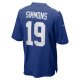 Men's New York Giants Isaiah Simmons Nike  Royal Team Game Jersey