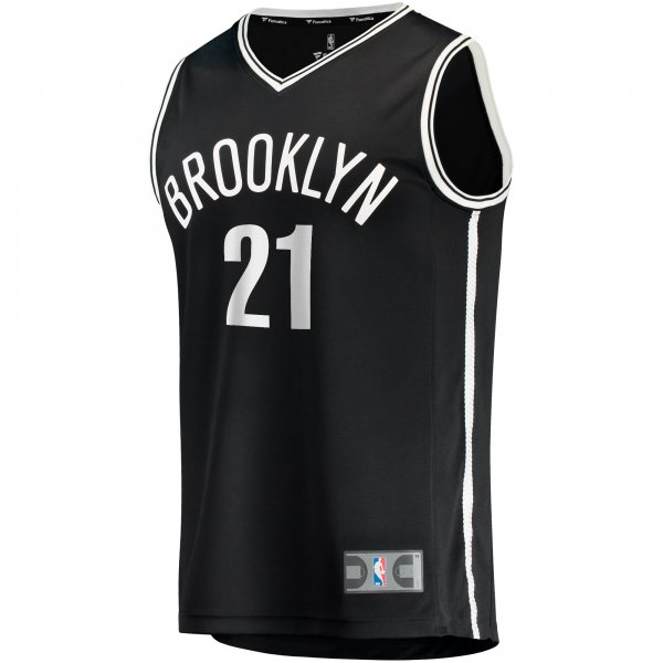 Men's Brooklyn Nets Noah Clowney Fanatics Black  Fast Break Replica Jersey - Icon Edition