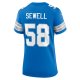 Women's Detroit Lions Penei Sewell Nike Blue Game Jersey