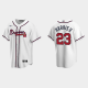 Men's Atlanta Braves #23 Michael Harris II Cool Base Home MLB Jersey - White