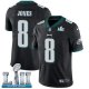 Men's Nike NFL Philadelphia Eagles #8 Donnie Jones Limited Alternate Black Vapor Untouchable Super Bowl LII Jersey