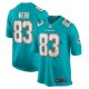 Men's Miami Dolphins Raleigh Webb Nike  Aqua Team Game Jersey