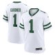 Men's New York Jets #1 Ahmad Sauce Gardner Nike Legacy White Game Jersey