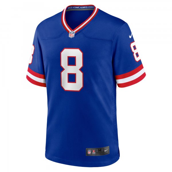 Men's New York Giants Daniel Jones Nike Royal Classic Player Game Jersey