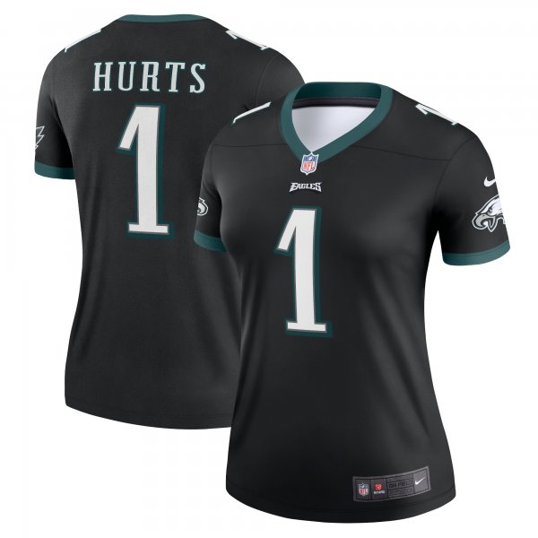 Women's Philadelphia Eagles Jalen Hurts Nike Black Legend Jersey