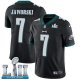 Men's Nike NFL Philadelphia Eagles #7 Ron Jaworski Limited Alternate Black Vapor Untouchable Super Bowl LII Jersey