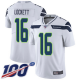 Seattle Seahawks #16 Tyler Lockett White Men's Stitched NFL 100th Season Vapor Limited Jersey