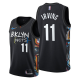 Brooklyn Nets #11 Kyrie Irving Black 2020-21 City Edition Men's Jersey Honor Basquiat