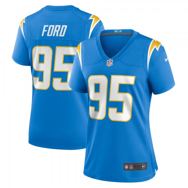 Women's Los Angeles Chargers Poona Ford Nike  Powder Blue Team Game Jersey