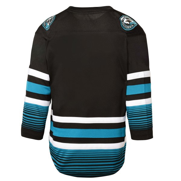 Youth San Jose Sharks Black Alternate Replica Jersey