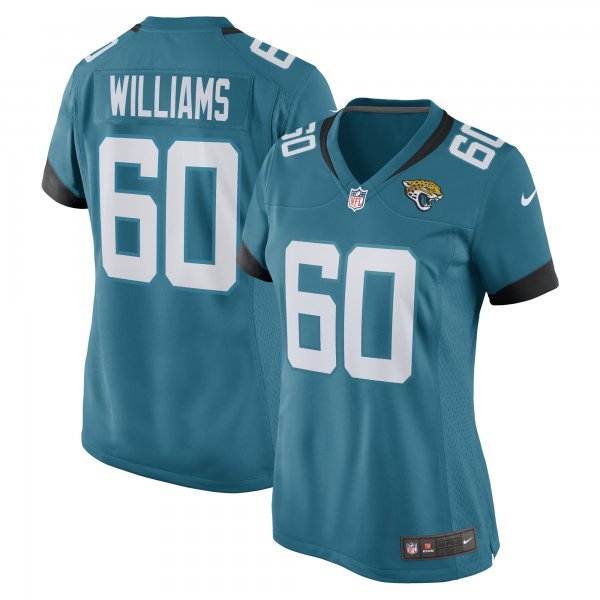 Women's Jacksonville Jaguars Darryl Williams Nike Teal Game Player Jersey