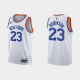 Men's New York Knicks #23 Mitchell Robinson 2021/22 Classic Edition Year Zero 75th Anniversary White NBA Jersey