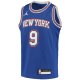 Youth New York Knicks RJ Barrett Jordan Brand Blue 2020/21 Swingman Player Jersey - Statement Edition