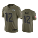 Seattle Seahawks 12th Fan #12 Olive 2022 Salute To Service Limited Jersey