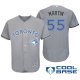 Toronto Blue Jays #55 Russell Martin Gray Majestic Fashion 2016 Father's Day Cool Base Jersey