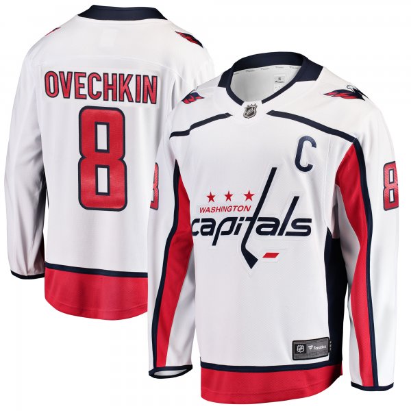 Men's Washington Capitals Alexander Ovechkin Fanatics White Breakaway Player Jersey