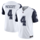 Men's Dallas Cowboys #4 Dak Prescott Nike White Vapor F.U.S.E. Limited Jersey