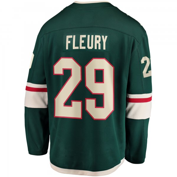 Youth Minnesota Wild Marc-Andre Fleury Fanatics Green Home Breakaway Player Jersey