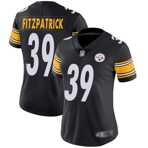 Women's Pittsburgh Steelers #39 Minkah Fitzpatrick Black Team ColorStitched NFL Vapor Untouchable Limited Jersey