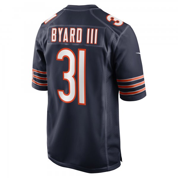 Men's Chicago Bears Kevin Byard III Nike  Navy  Game Jersey