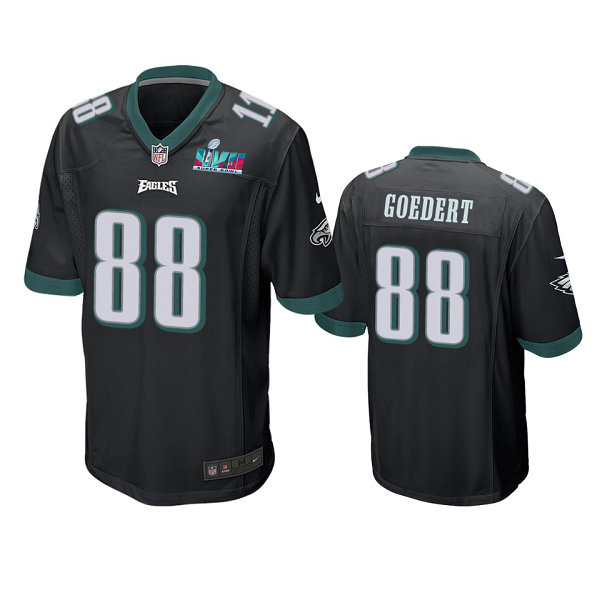 Men's Philadelphia Eagles #88 Dallas Goedert Black Super Bowl LVII Limited Jersey