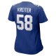 Women's New York Giants Casey Kreiter Nike Royal Game Jersey