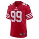 Men's San Francisco 49ers Javon Kinlaw Nike Scarlet Team Player Game Jersey