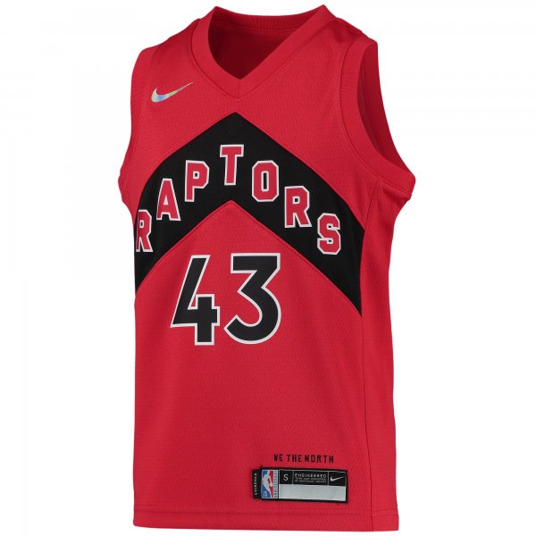 Youth Toronto Raptors Pascal Siakam Nike Red 2021/22 Diamond Swingman Jersey - Icon Edition