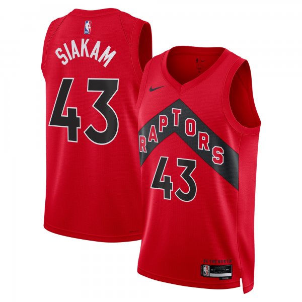 Unisex Toronto Raptors Pascal Siakam Nike Red Swingman Jersey - Icon Edition