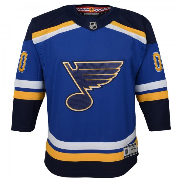 Youth St. Louis Blues Blue Home Premier Custom Jersey