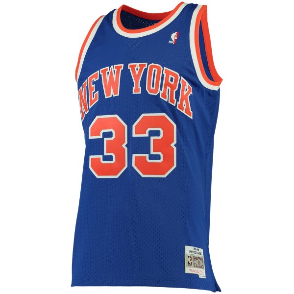 Men's New York Knicks Patrick Ewing Mitchell & Ness Blue 1991/92 Big & Tall Hardwood Classics Swingman Jersey