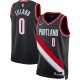 Unisex Portland Trail Blazers Damian Lillard Nike Black Swingman Jersey - Icon Edition