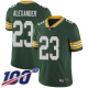 Green Bay Packers #23 Jaire Alexander Green Team Color Men's Stitched NFL 100th Season Vapor Limited Jersey