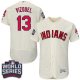 Cleveland Indians #13 Omar Vizquel Cream Flexbase Collection 2016 World Series Bound Stitched MLB Jersey