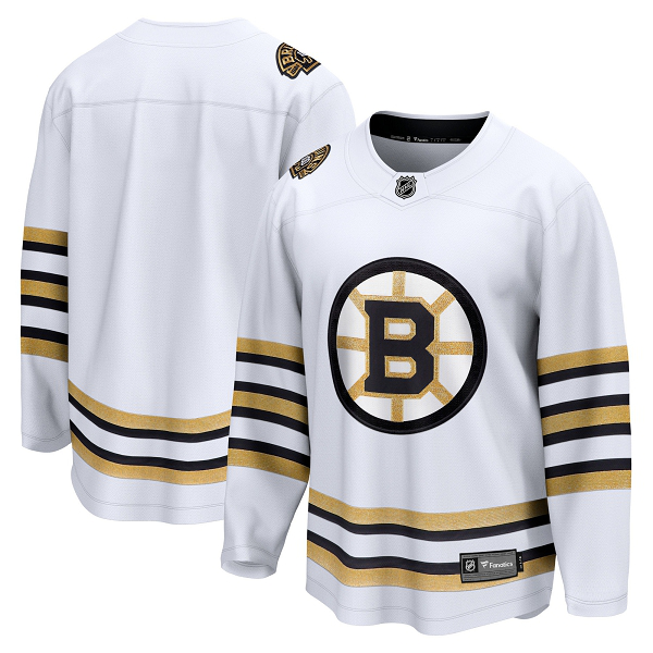 Men's Boston Bruins Replica Away Breakaway White Jersey