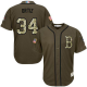 Boston Red Sox #34 David Ortiz Green Salute to Service Stitched MLB Jersey