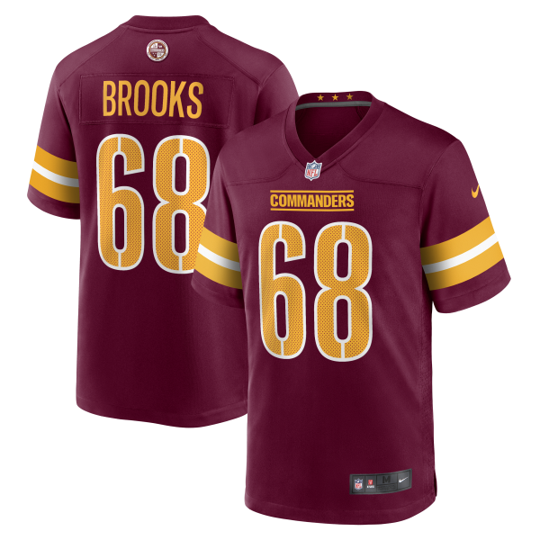 Men's Washington Commanders Curtis Brooks Nike Burgundy  Game Jersey