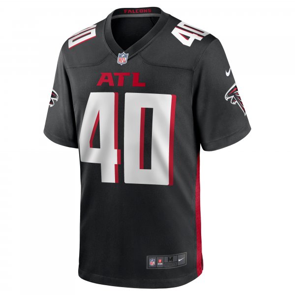 Men's Atlanta Falcons Keith Smith Nike Black Game Jersey