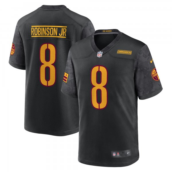 Men's Washington Commanders Brian Robinson Jr. Nike Black Alternate Game Jersey