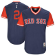 Red Boston Red Sox #2 Xander Bogaerts Navy "X" Players Weekend Stitched MLB Jersey