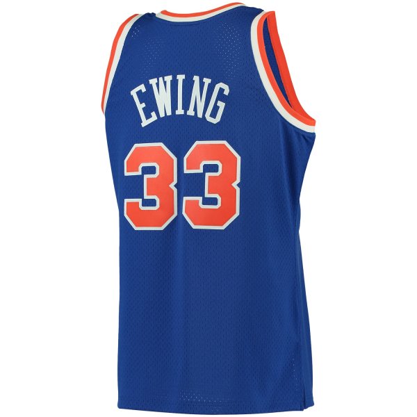 Men's New York Knicks Patrick Ewing Mitchell & Ness Blue 1991/92 Big & Tall Hardwood Classics Swingman Jersey