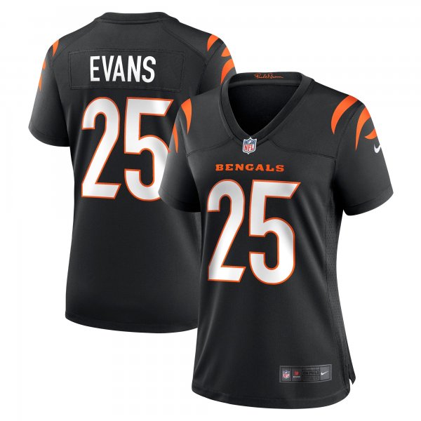 Women's Cincinnati Bengals Chris Evans Nike Black Game Jersey