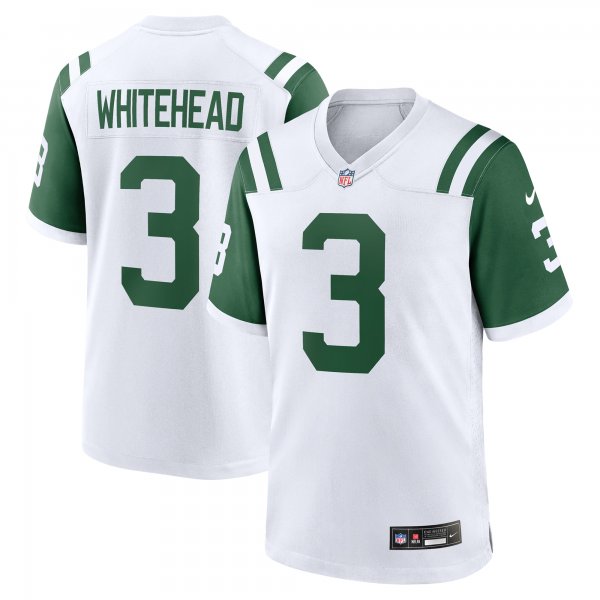 Men's New York Jets #3 Jordan Whitehead Nike White Classic Alternate Player Jersey