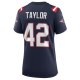 Women's New England Patriots J.J. Taylor Nike Navy Team Game Jersey