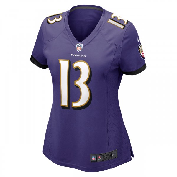 Women's Baltimore Ravens Devin Duvernay Nike Purple Game Jersey