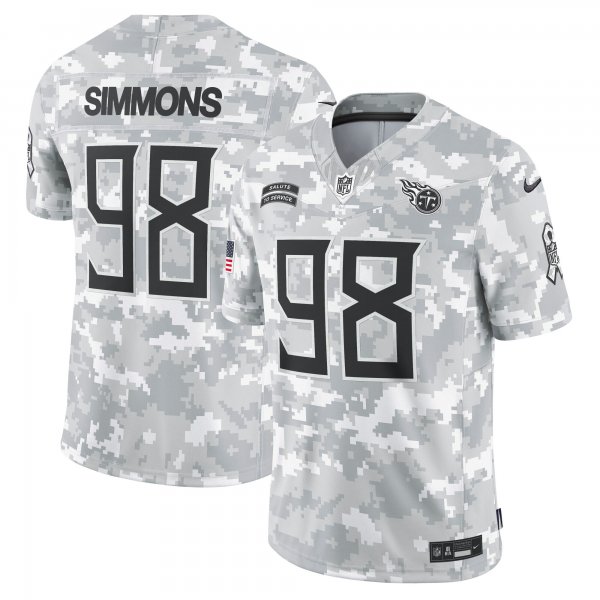 Men's Tennessee Titans #98 Jeffery Simmons Nike Arctic Camo 2024 Salute to Service Limited Jersey