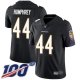 Baltimore Ravens #44 Marlon Humphrey Black Alternate Youth Stitched NFL 100th Season Vapor Limited Jersey