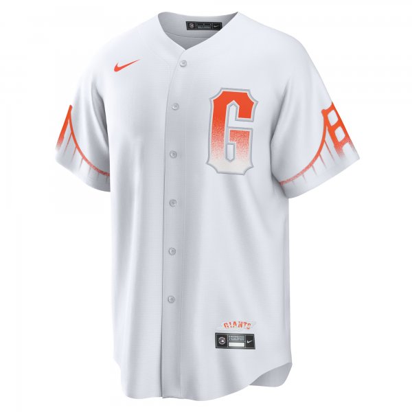 Men's San Francisco Giants Brandon Crawford Nike White City Connect Replica Player Jersey